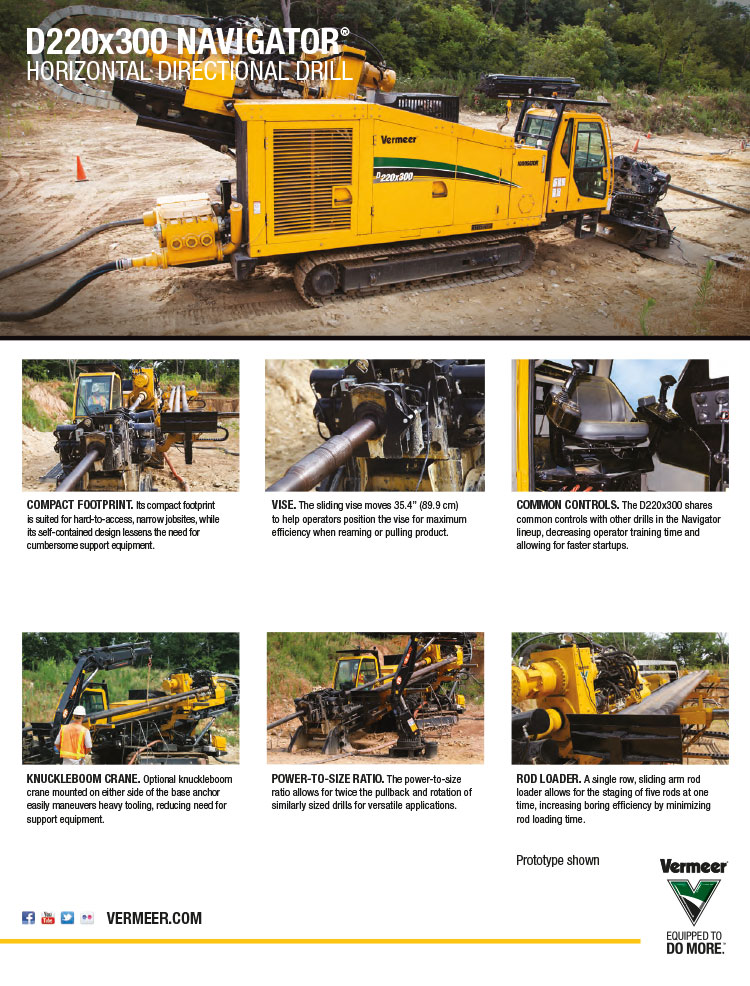 D220x300S Horizontal Directional Drill (HDD)