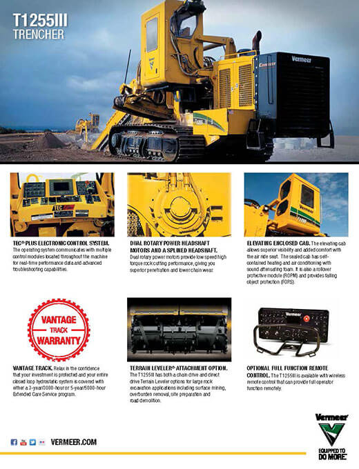 T1255 Track Trencher